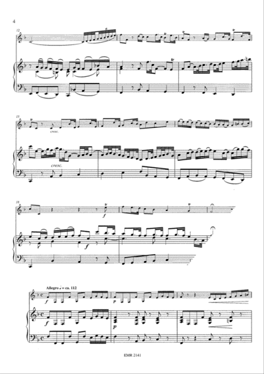 Sonata No. 3 in F Major Organ scores gallery preview page 4