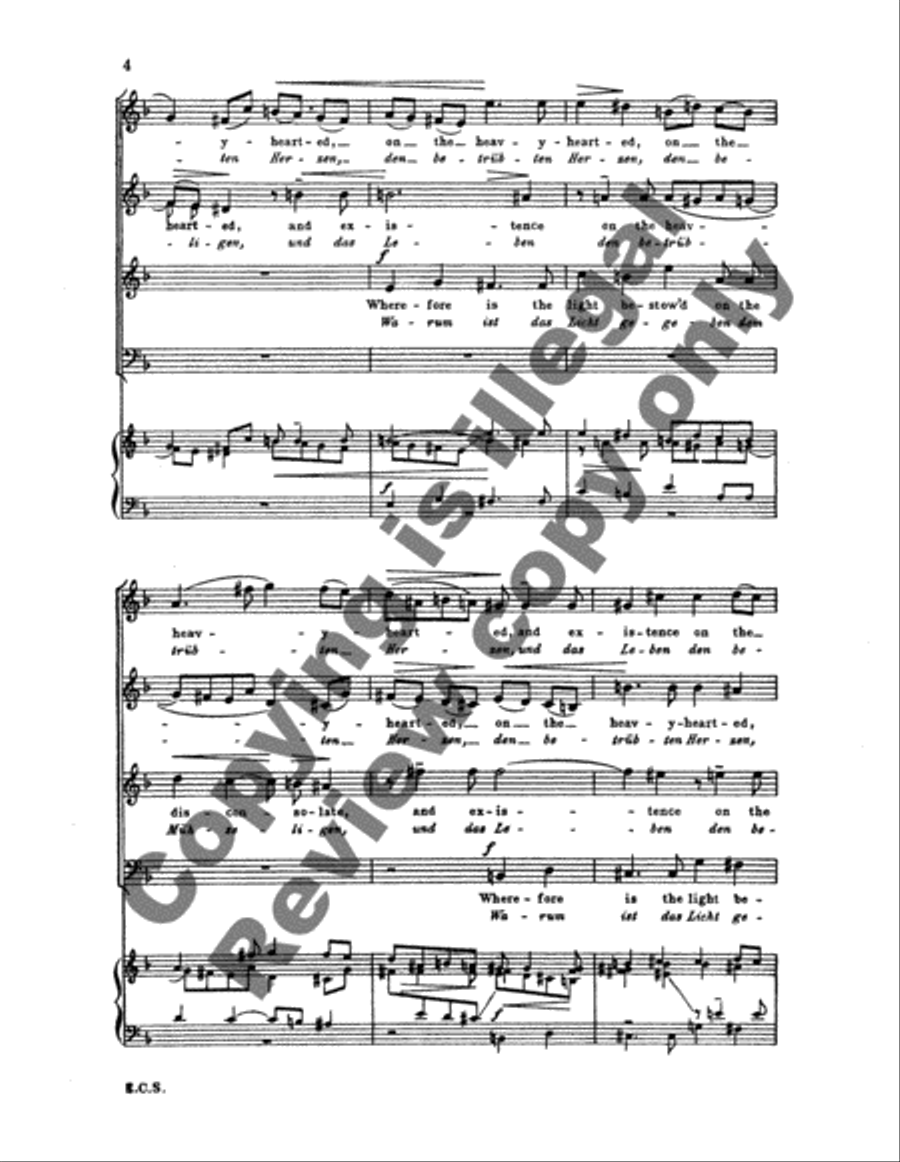 Four Motets, Opus 74 (No. 1) SSATB scores gallery preview page 4