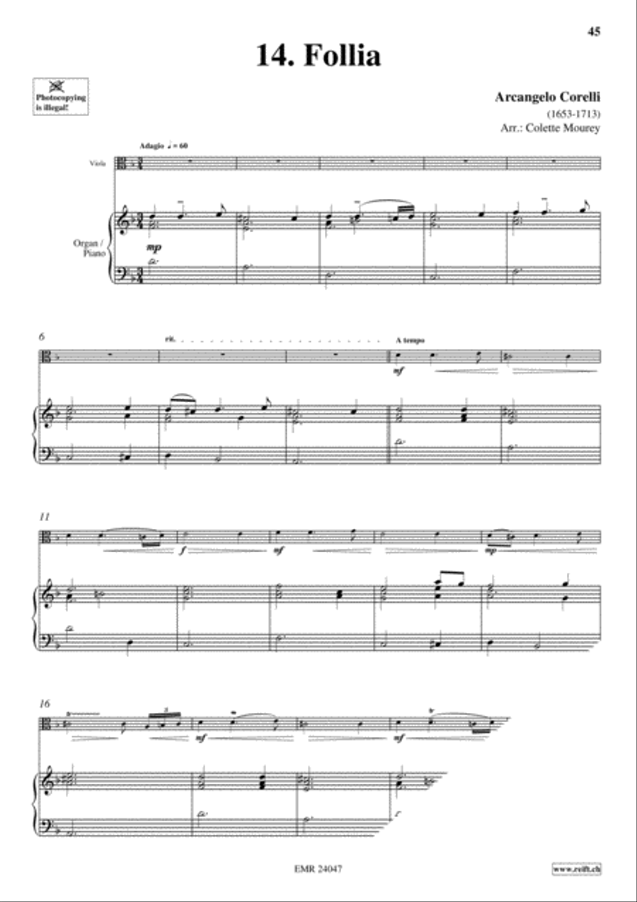 40 Greatest Baroque Hits Volume 1 Viola scores gallery preview page 16