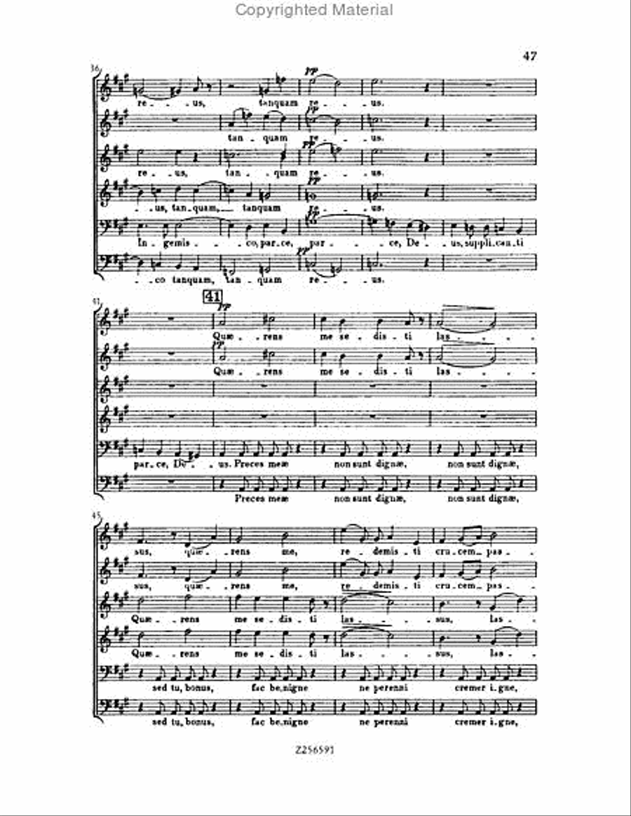 Grande Messe du Morts, H 75 Choir scores gallery preview page 47