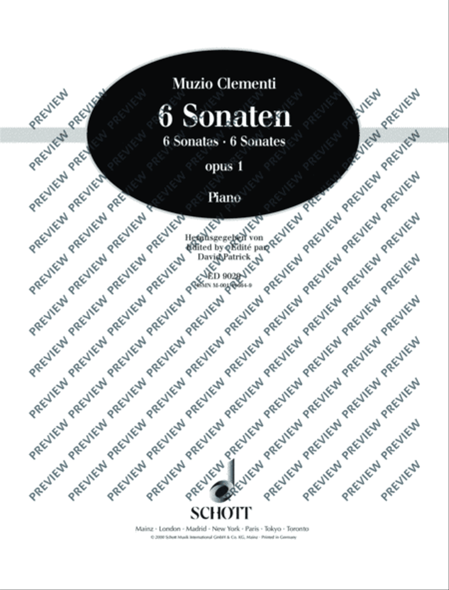 Six Sonatas Six Sonatas Piano Solo scores gallery preview page 2