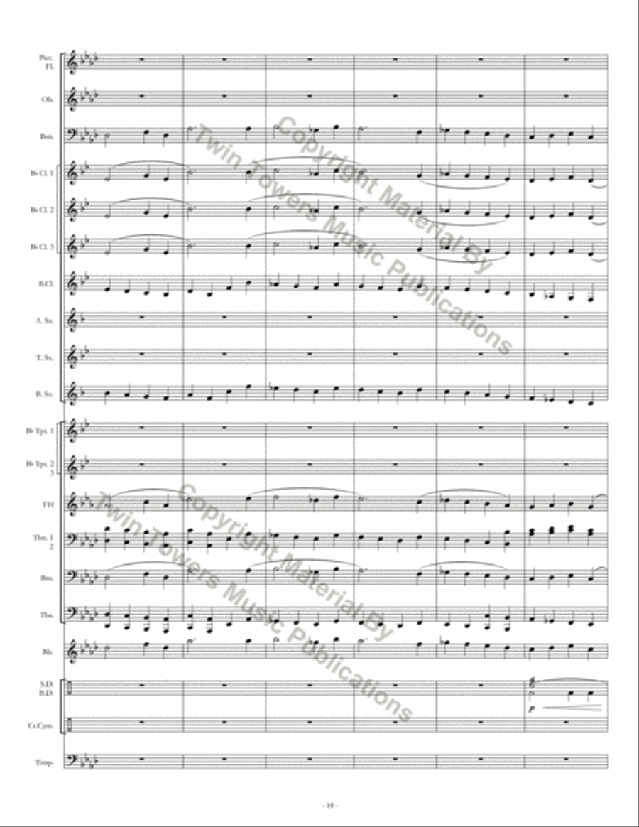 Fort Valley March Concert Band scores gallery preview page 11