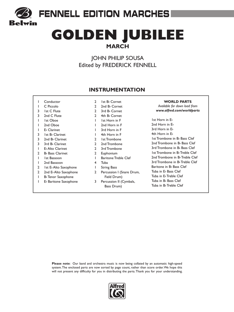 Golden Jubilee: Score