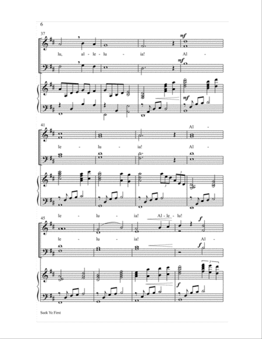 Seek Ye First 4-Part scores gallery preview page 6