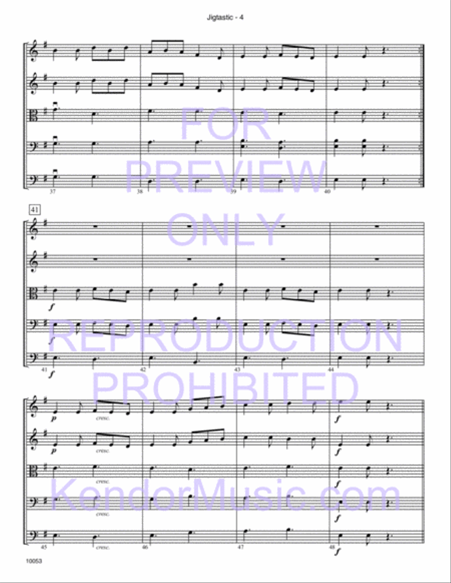 Jigtastic Jigtastic String Orchestra scores gallery preview page 5