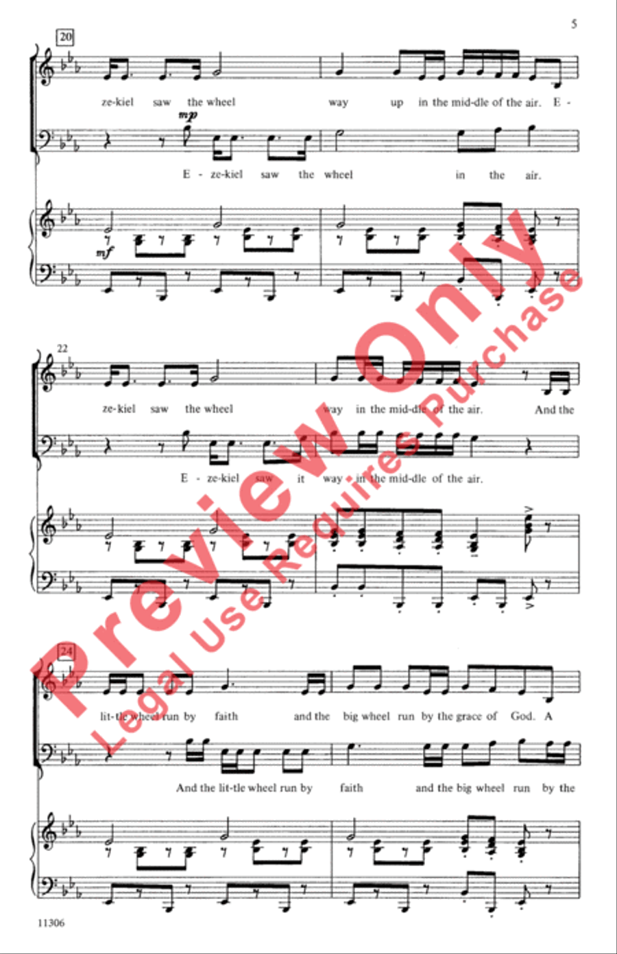 Ezekiel's Wheel Ezekiel's Wheel 3-Part scores gallery preview page 5