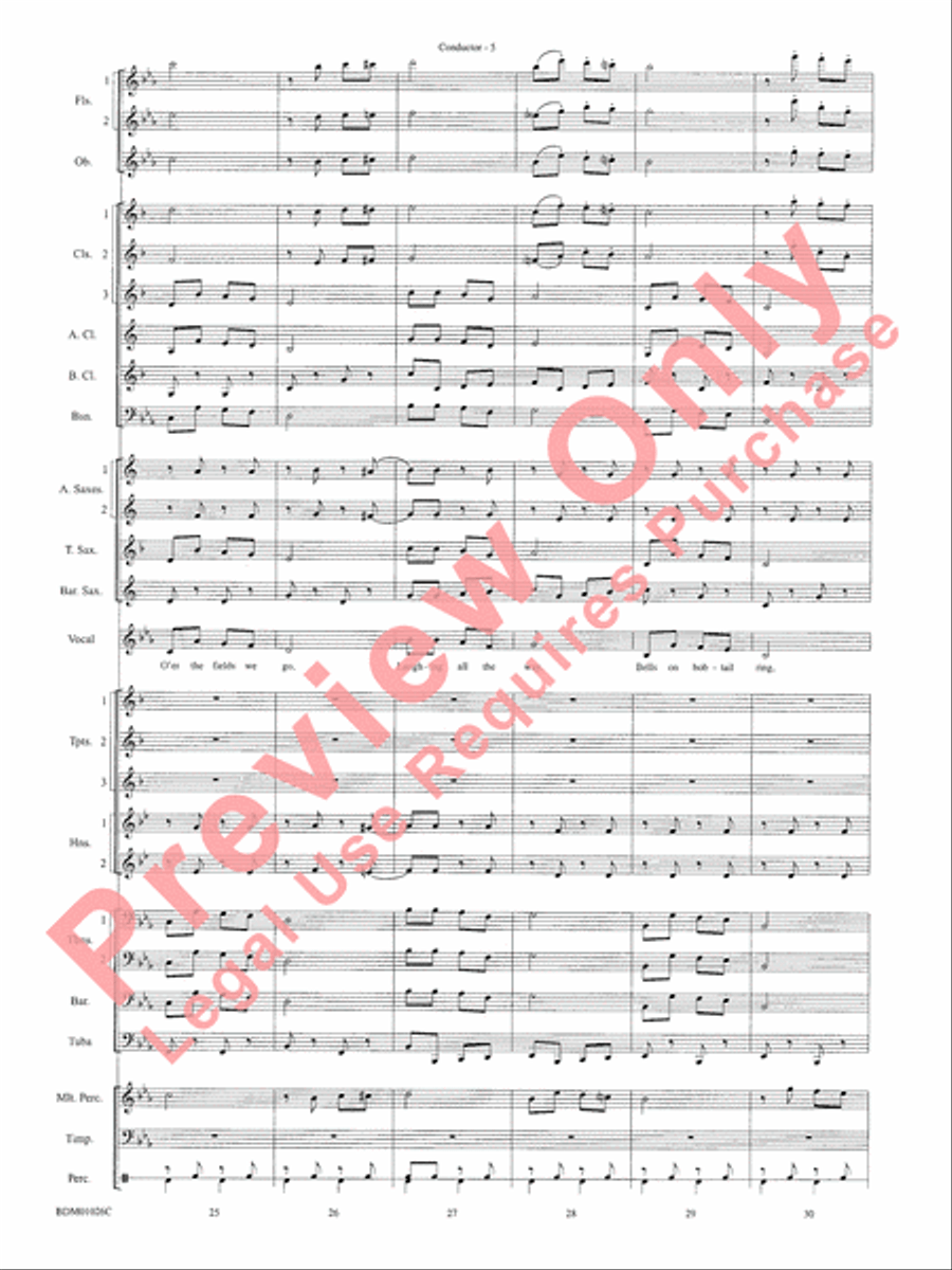 The Ultimate Christmas Sing-Along Concert Band scores gallery preview page 7
