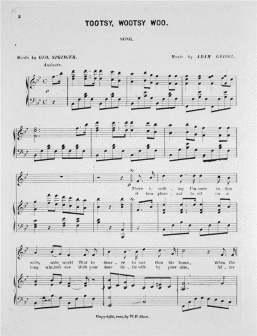 Tootsy, Wootsy, Woo Voice scores gallery preview page 2