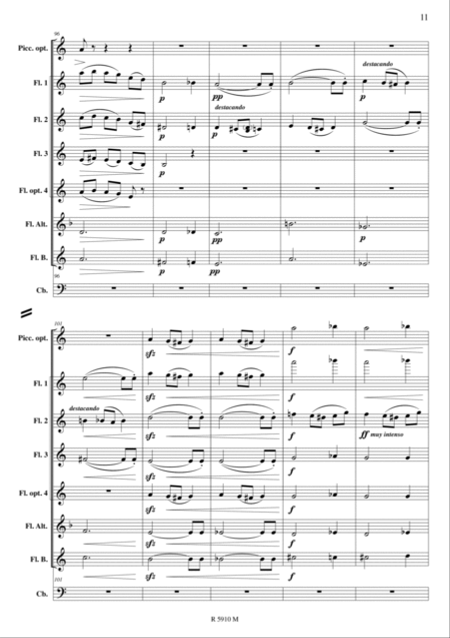 La Oracion del torero Flute scores gallery preview page 12