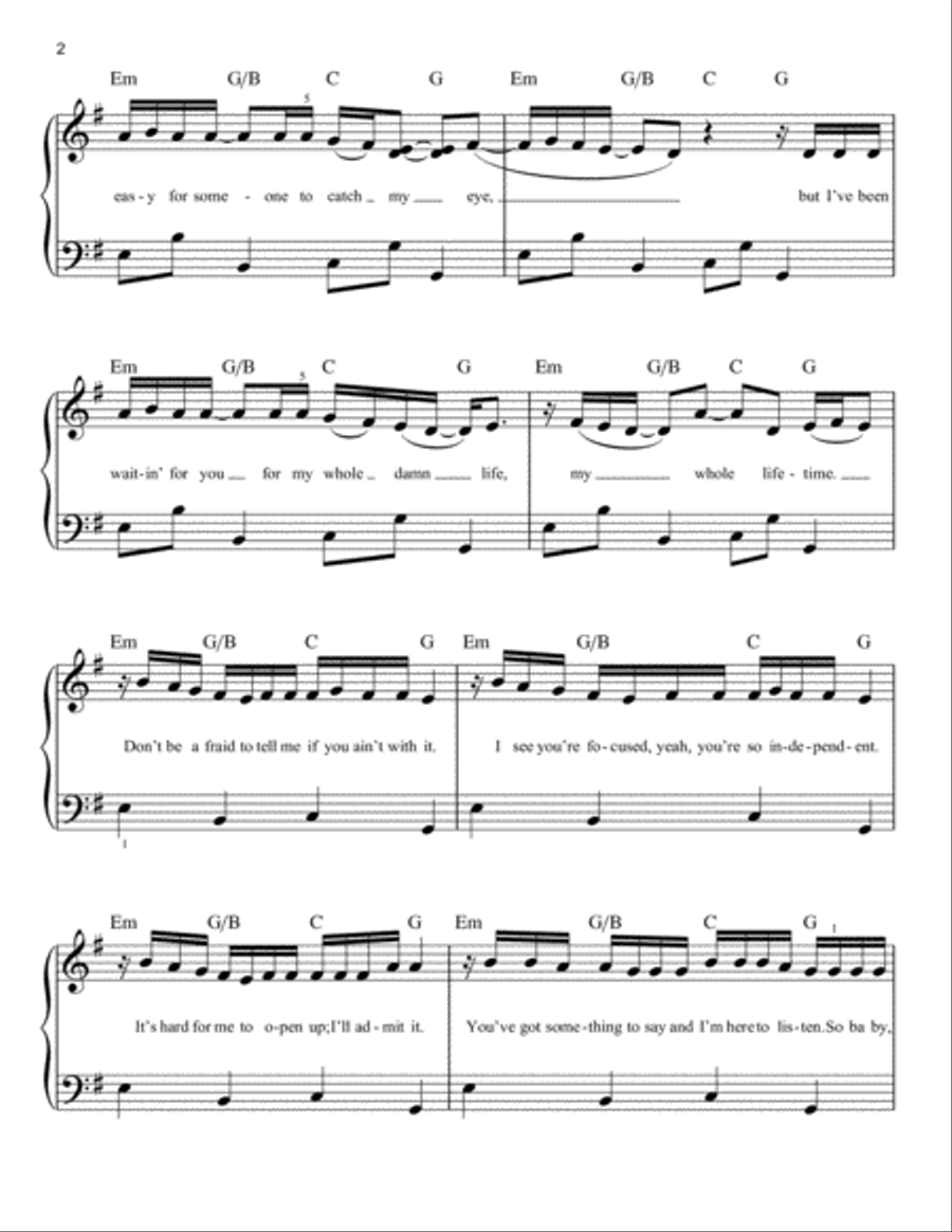 Love Lies (from Love, Simon) Easy Piano scores gallery preview page 2