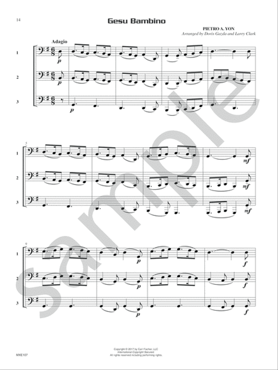 Compatible Trios for Christmas Tuba scores gallery preview page 9