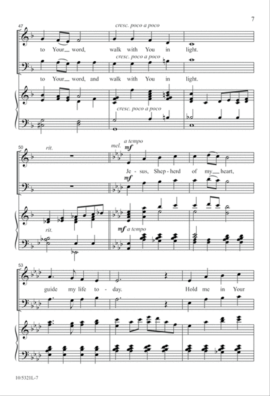 Jesus, Shepherd of My Heart 2-Part scores gallery preview page 7