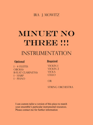MINUET NO THREE !!! - orchestra version