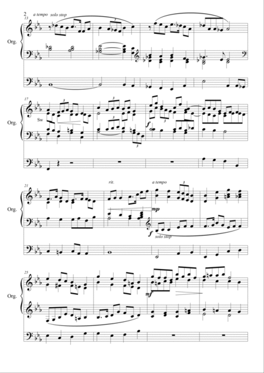 Irish Cantilena Irish Cantilena Organ Solo scores gallery preview page 2