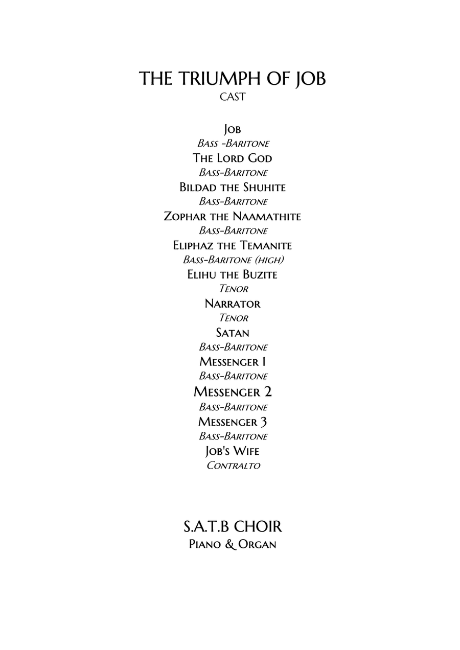 The Triumph of Job (Oratorio) Piano, Vocal scores gallery preview page 4