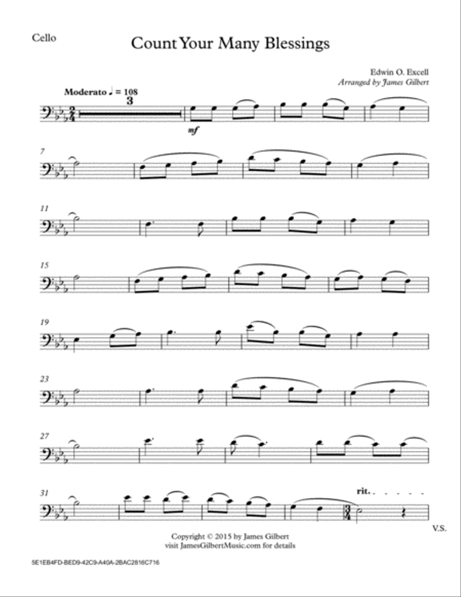 Count Your Many Blessings Piano scores gallery preview page 4