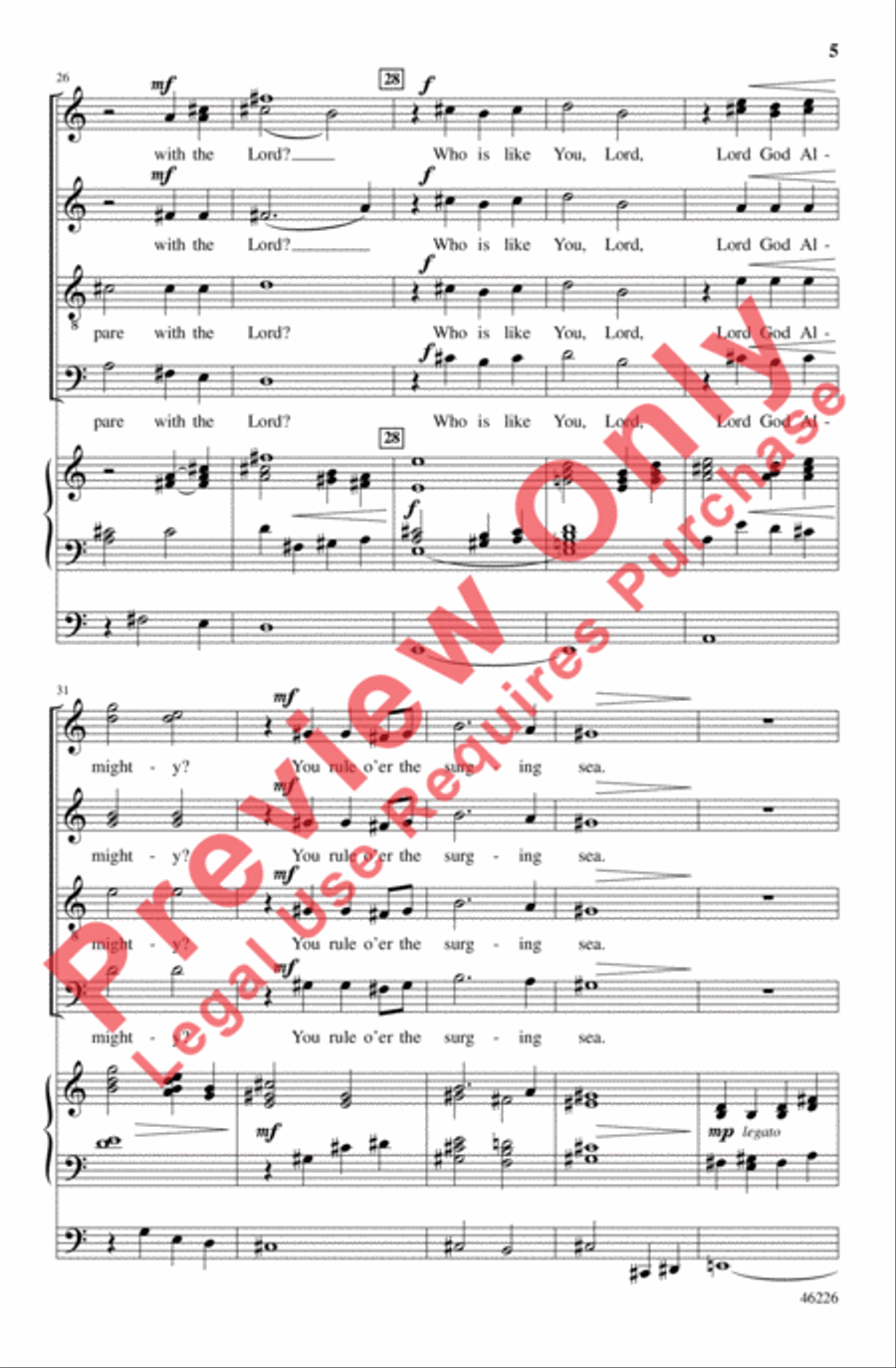 Psalm and Alleluia 4-Part scores gallery preview page 5