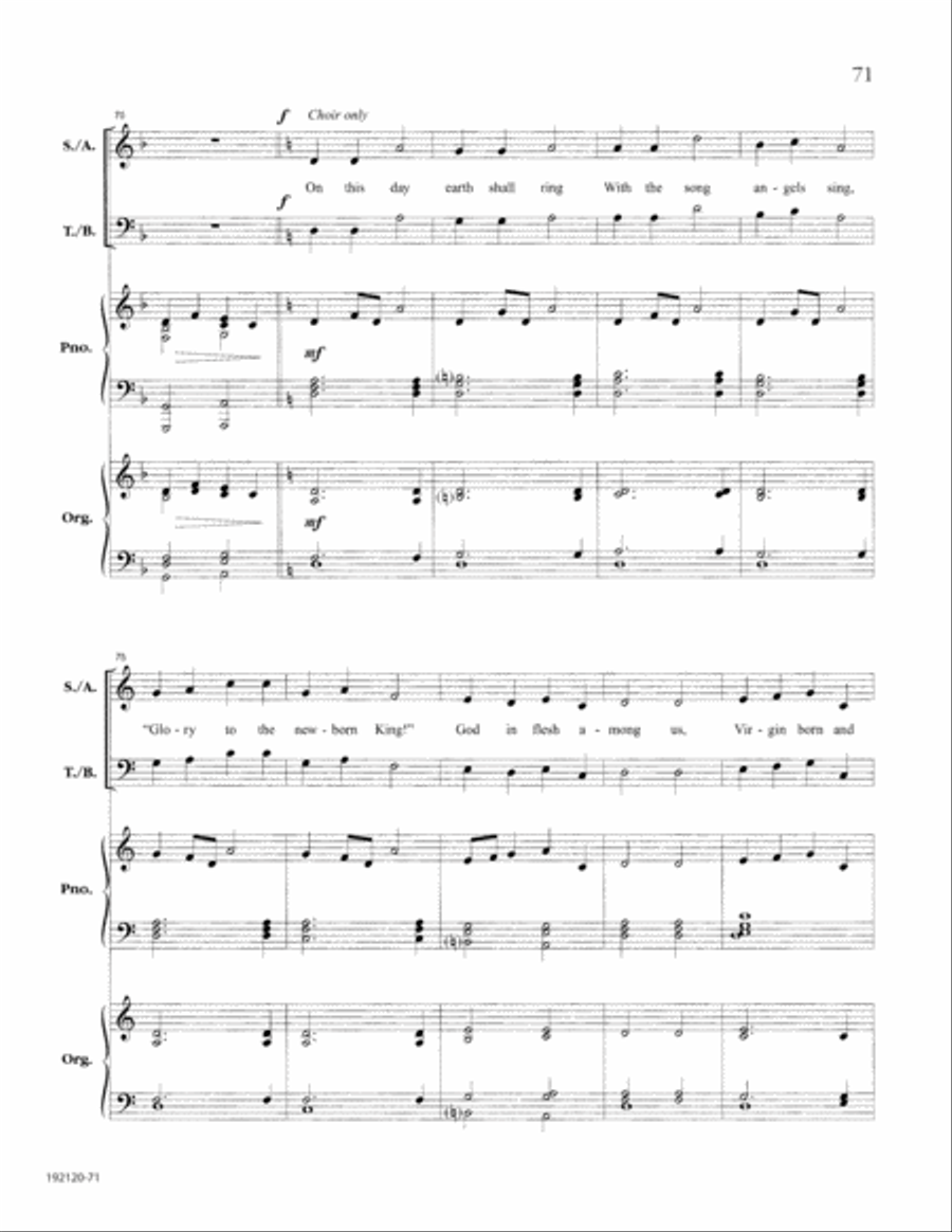 Let the People Sing at Christmas 4-Part scores gallery preview page 75