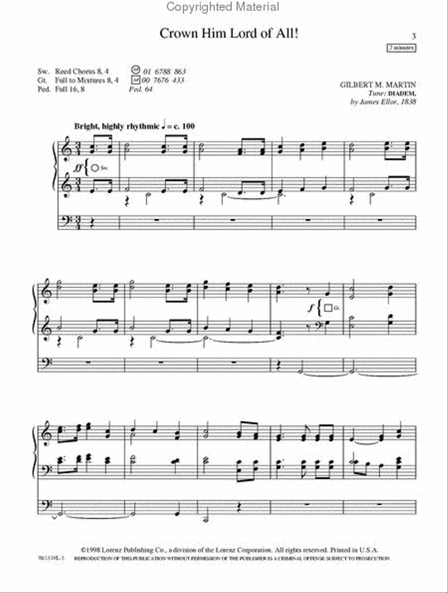 Pedals and Pipes for Preludes and Praise Organ Solo scores gallery preview page 2