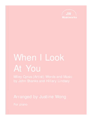 Book cover for When I Look At You