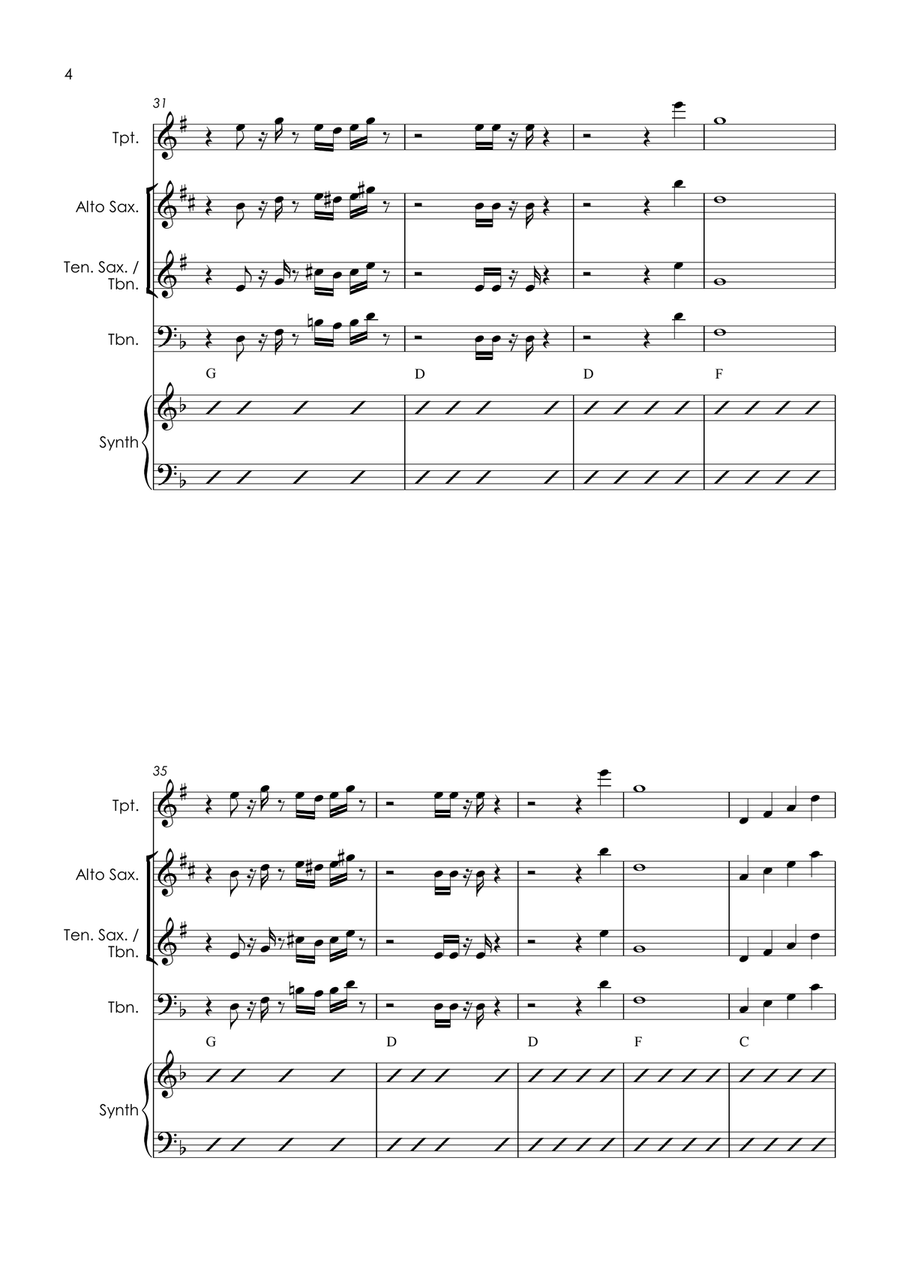 Living In America Small Ensemble scores gallery preview page 6