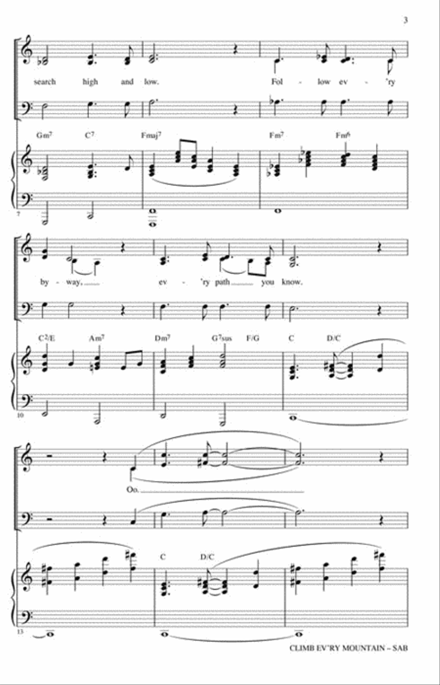 Climb Ev'ry Mountain Climb Ev'ry Mountain 3-Part scores gallery preview page 3