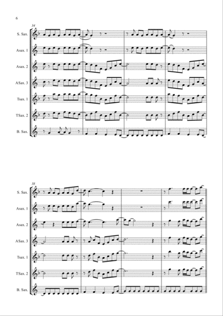 Jump Woodwind Quintet scores gallery preview page 6