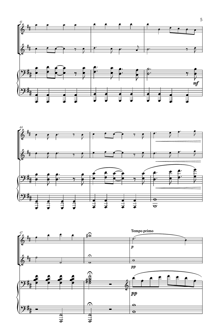 Mary, Did You Know? Woodwind Duet scores gallery preview page 5