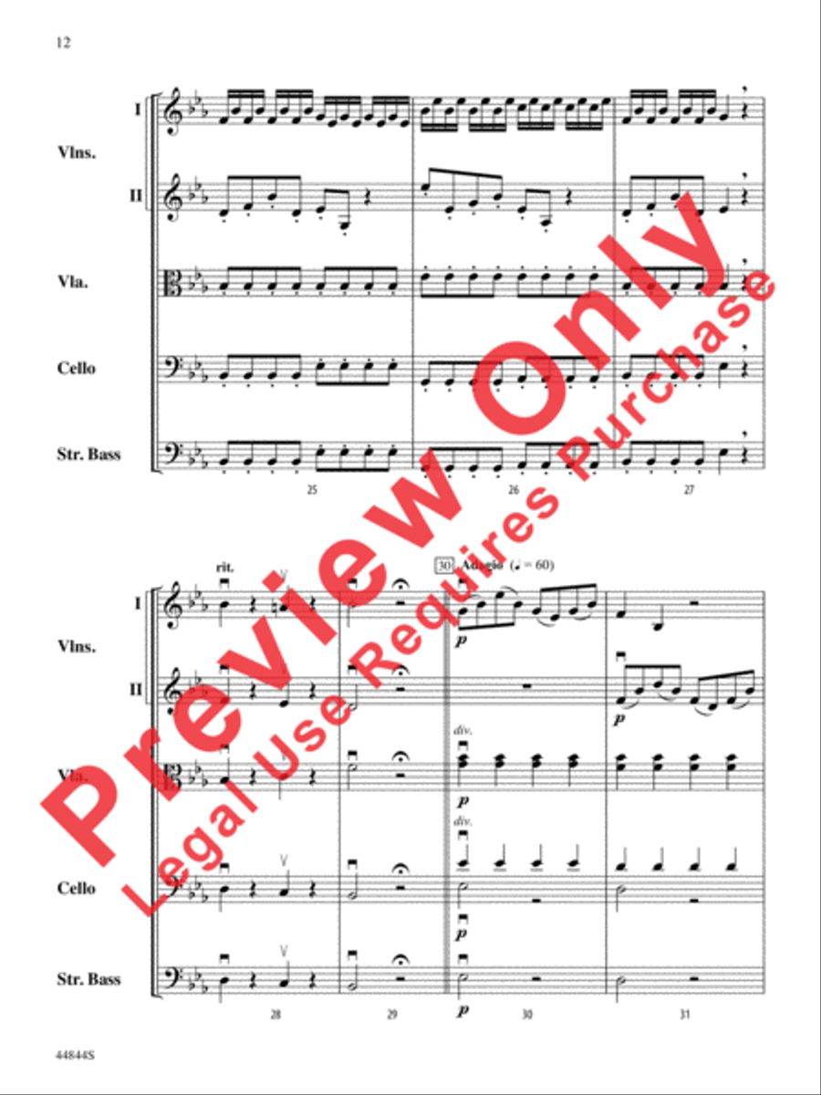 Concerto Grosso, Opus 6, No. 8 String Orchestra scores gallery preview page 33