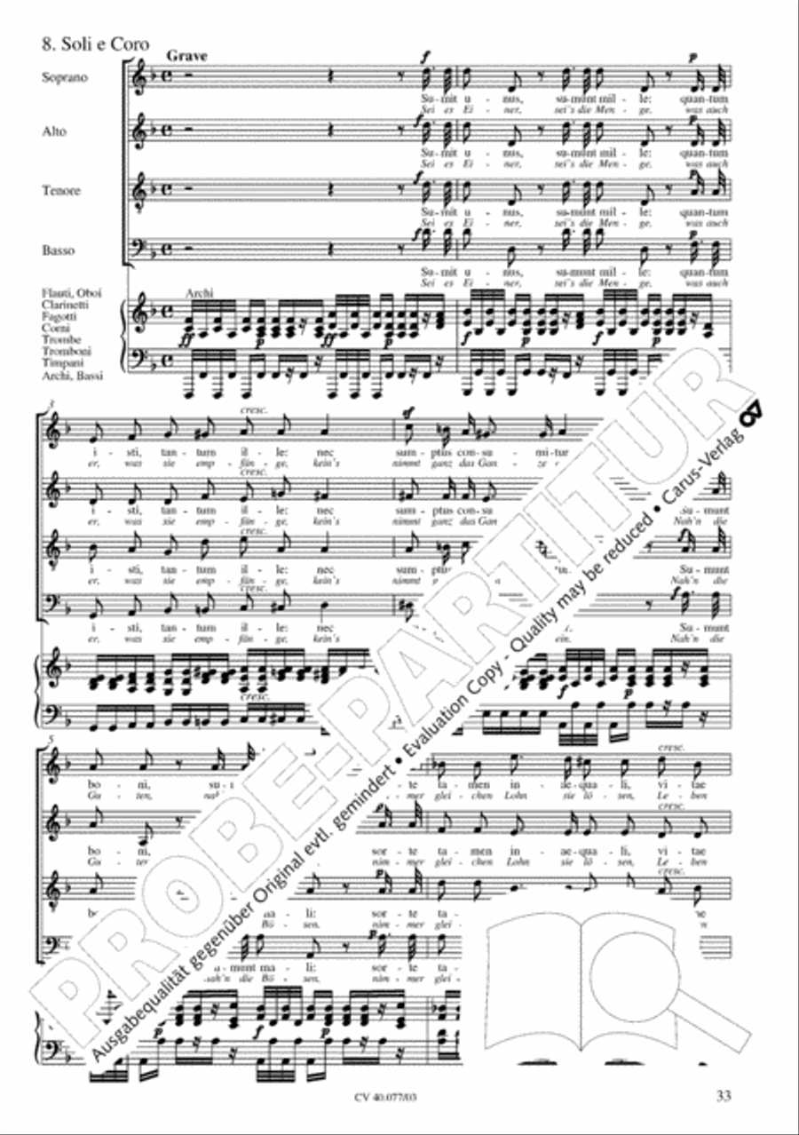 Lauda Sion 4-Part scores gallery preview page 38