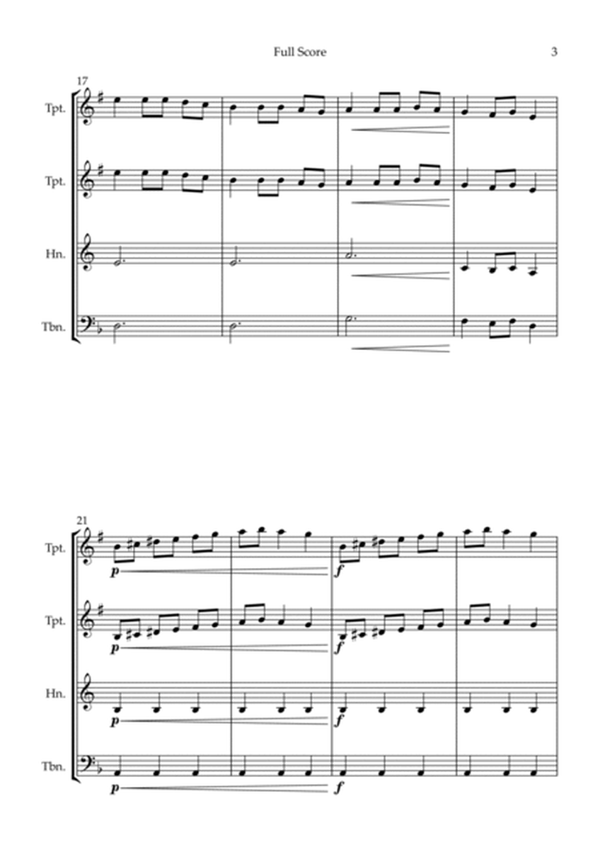 Carol Of The Bells (Christmas Song) for Brass Quartet image number null