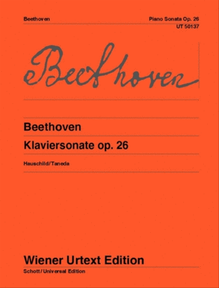 Piano Sonata in A flat major, op. 26 Chamber Music scores gallery preview page 1