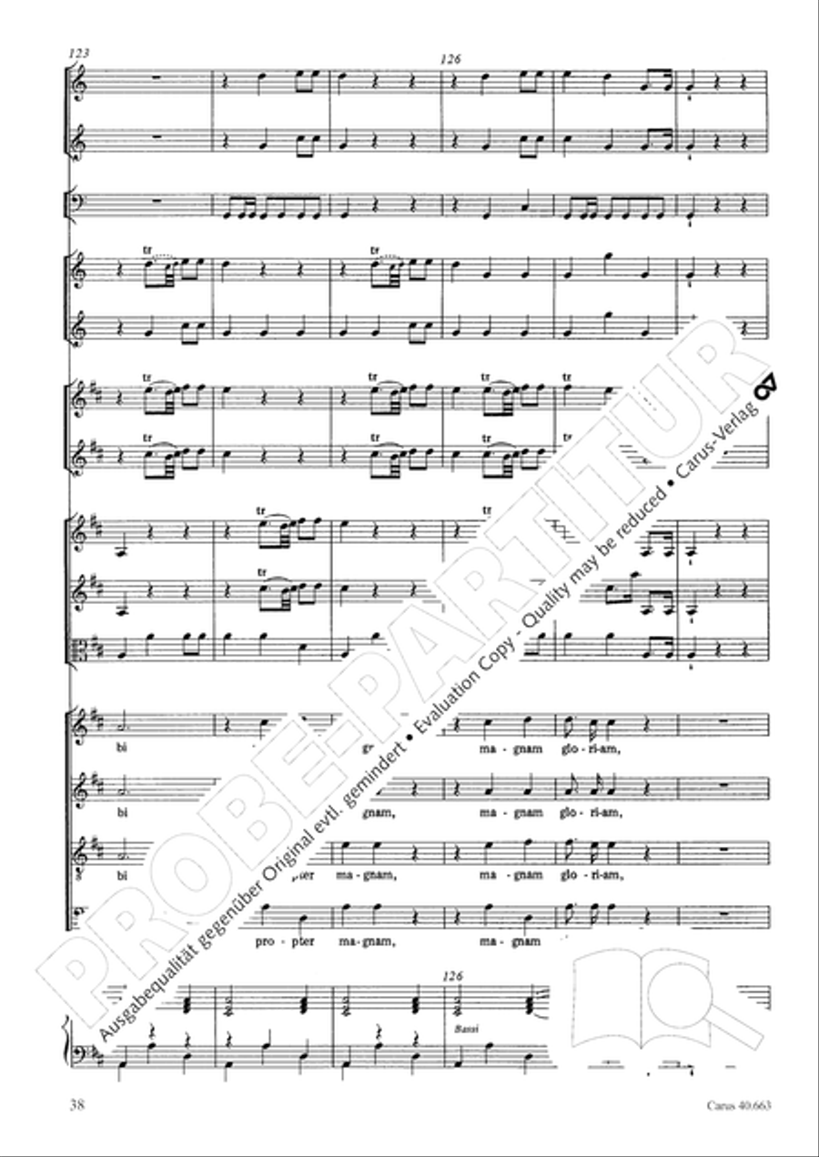 Mass in D minor (Missa in d) ATB scores gallery preview page 54