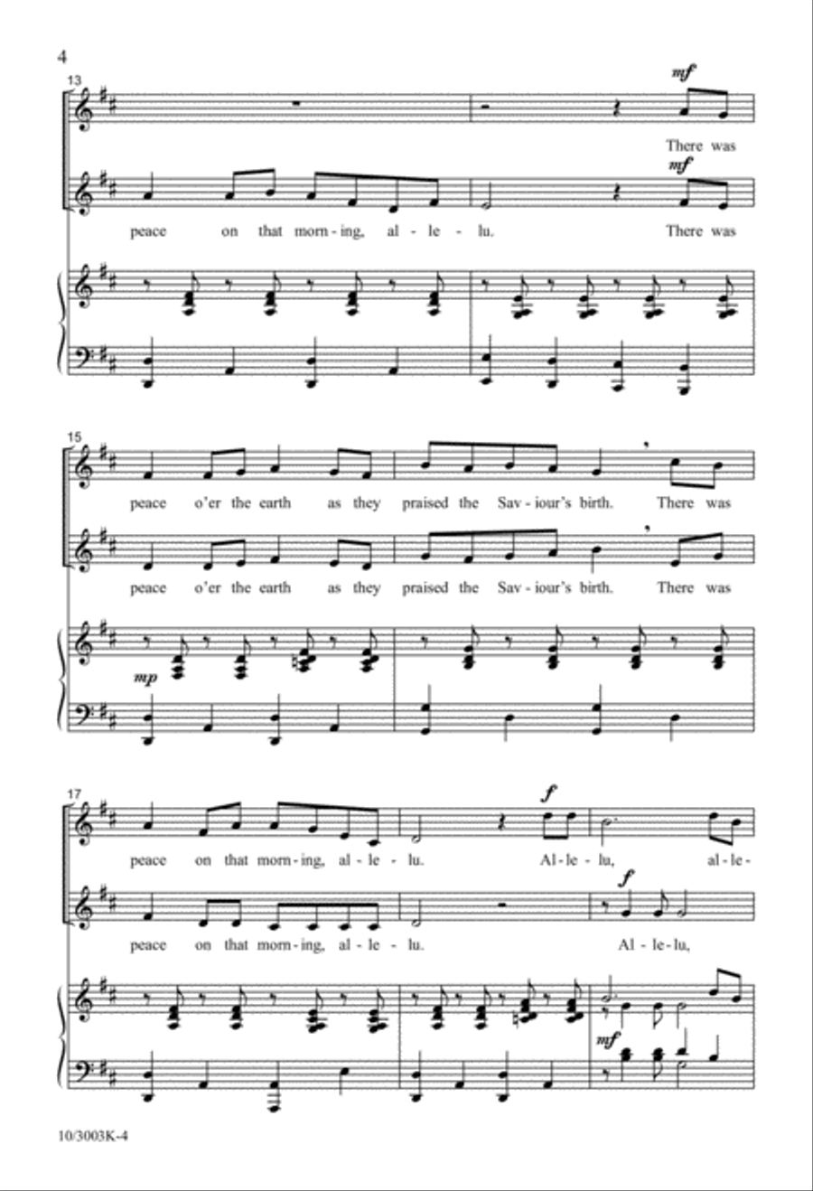 Joy on that Morning, Alleluia Unison Choir scores gallery preview page 4