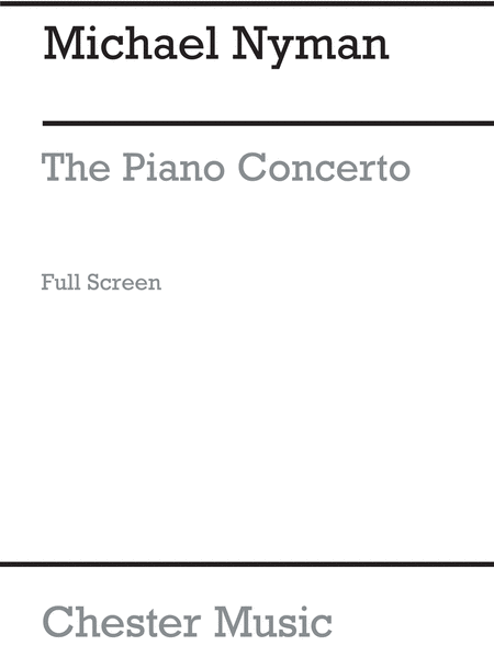 The Piano Concerto In Full Score