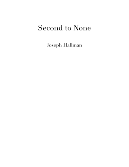 Second to None (score) for flute, viola, and cello image number null