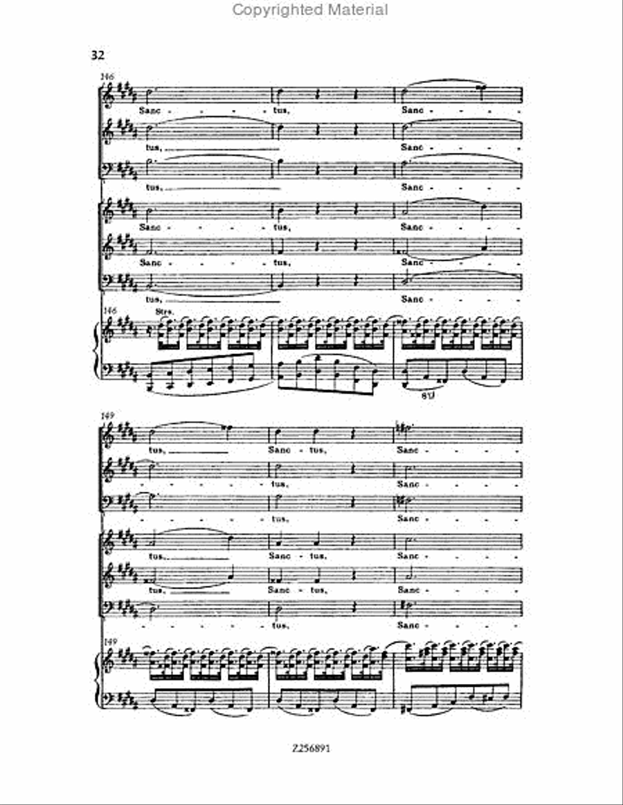 Te Deum, H 118 Choir scores gallery preview page 32