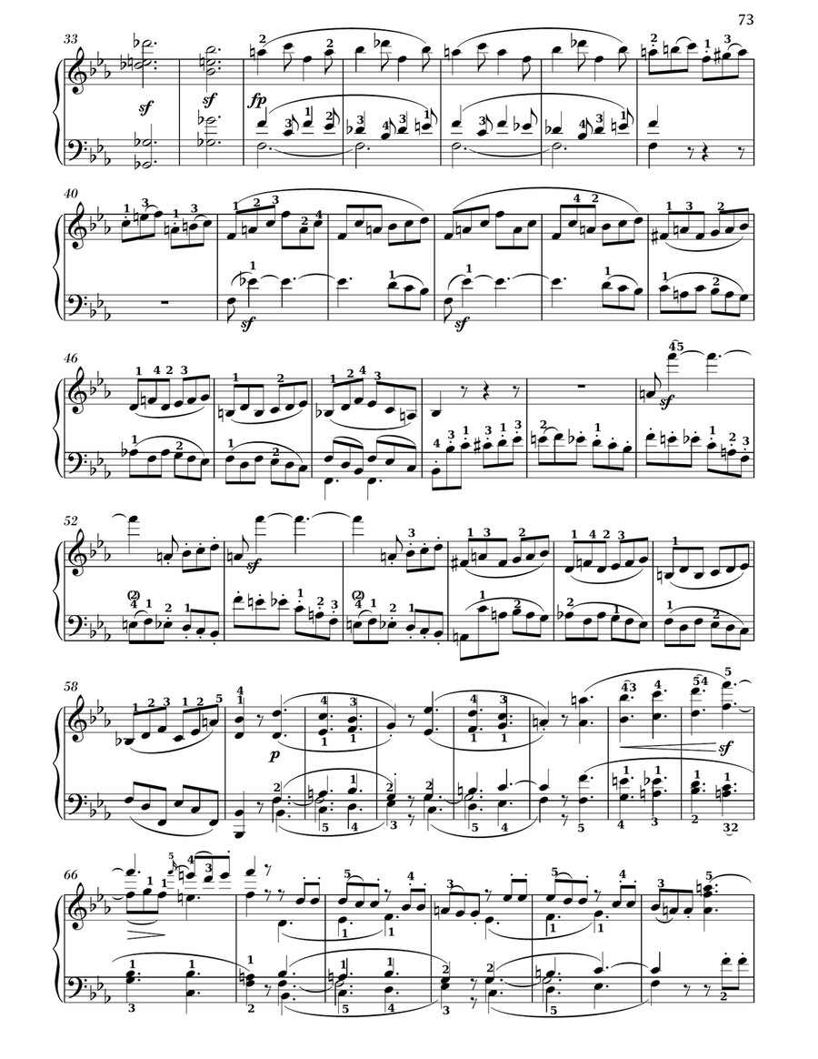 Piano Sonata No. 4 In E-flat Major, Op. 7 Piano Solo scores gallery preview page 2