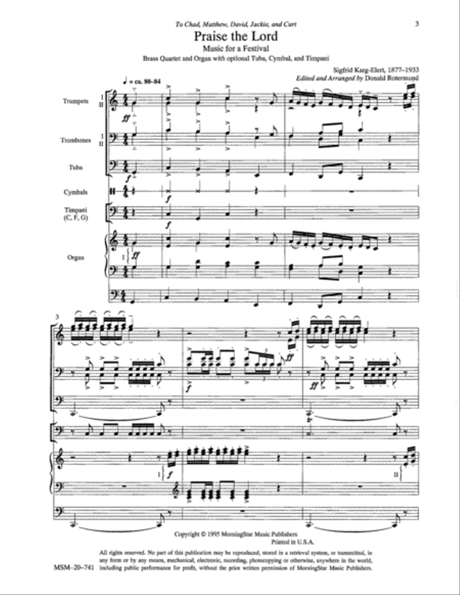 Praise the Lord: Music for a Festival Tuba scores gallery preview page 2