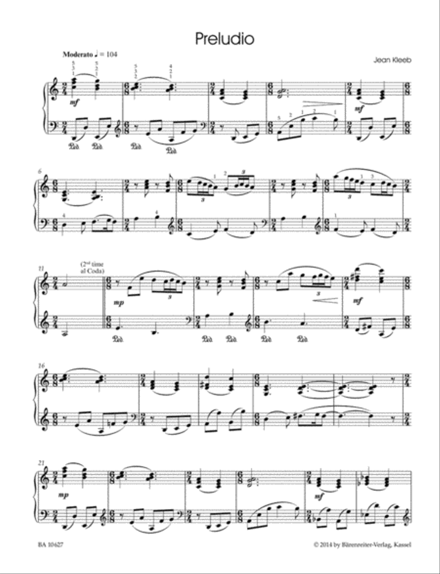 <br>Sheet music extract