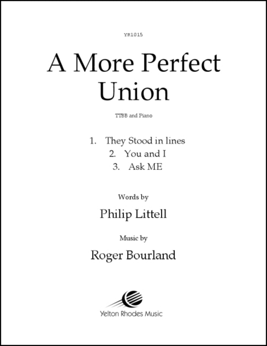 More Perfect Union, A TTBB scores gallery preview page 1
