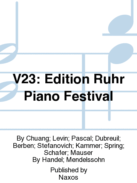 V23: Edition Ruhr Piano Festival