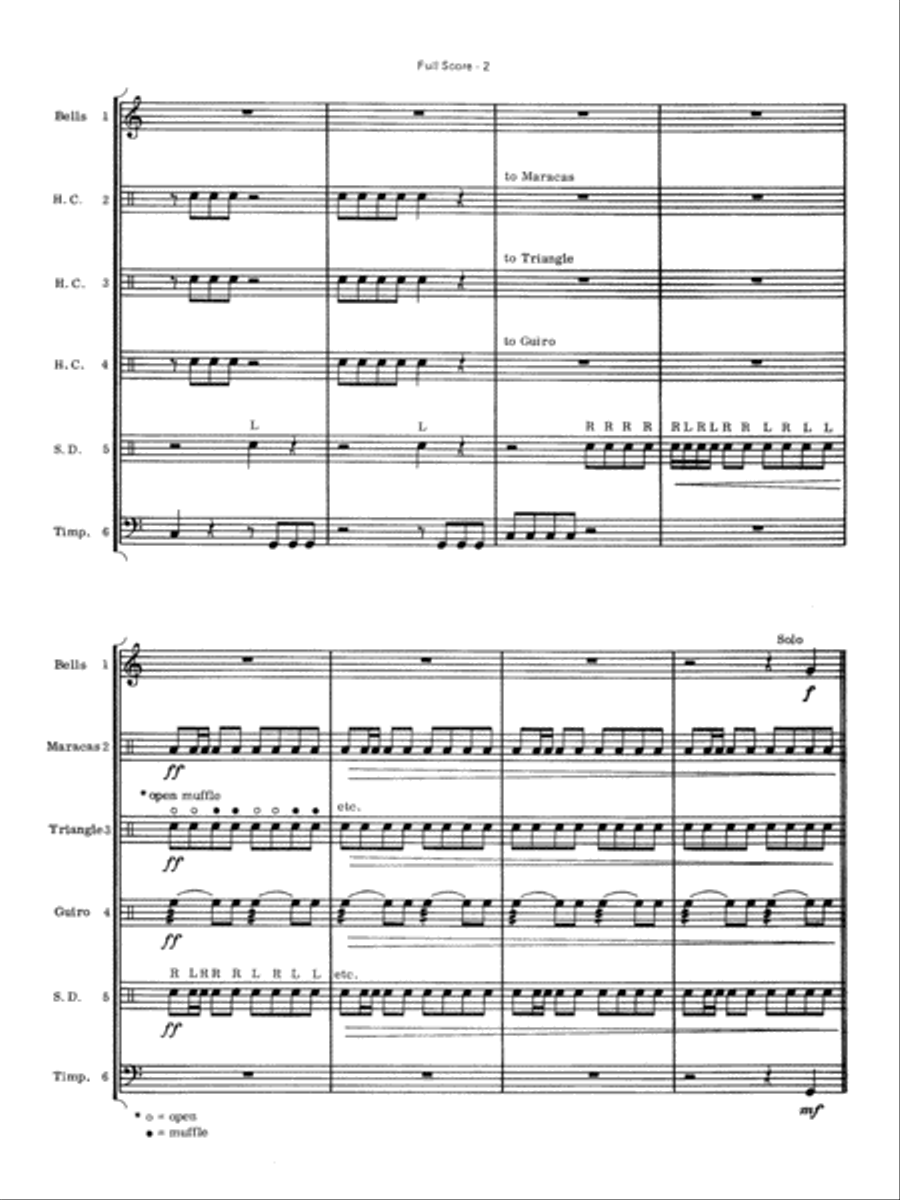 Latin Fantasy: Score Percussion Ensemble scores gallery preview page 3