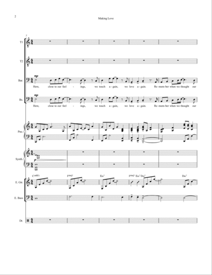 Making Love Small Ensemble scores gallery preview page 2