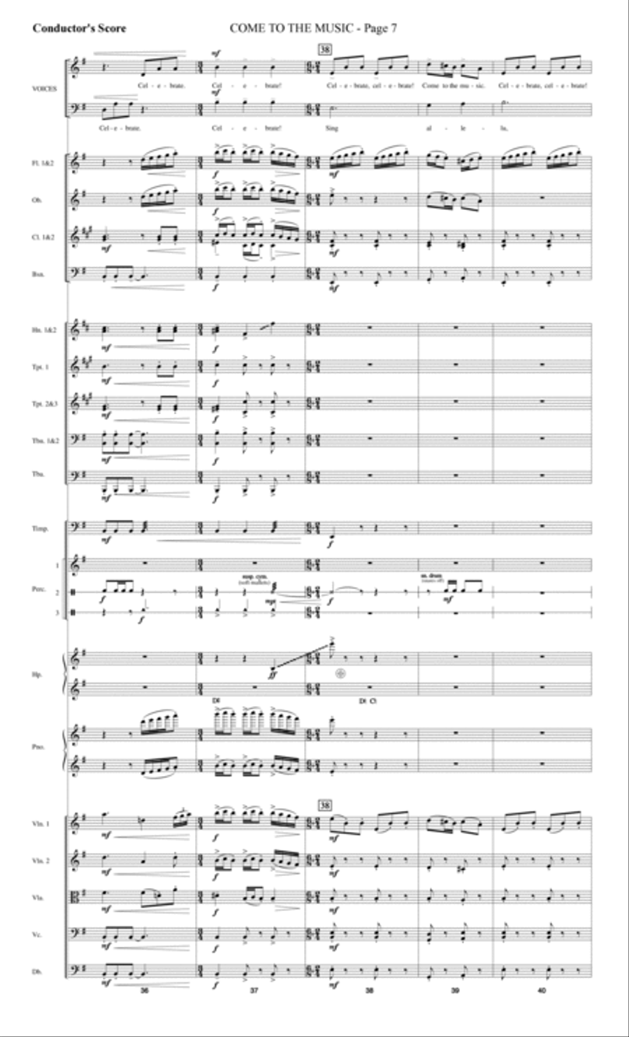 Come to the Music - Score Choir scores gallery preview page 7