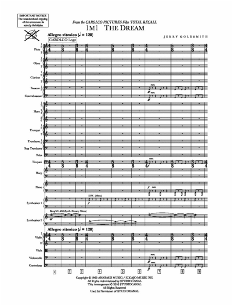 Total Recall Orchestra scores gallery preview page 5