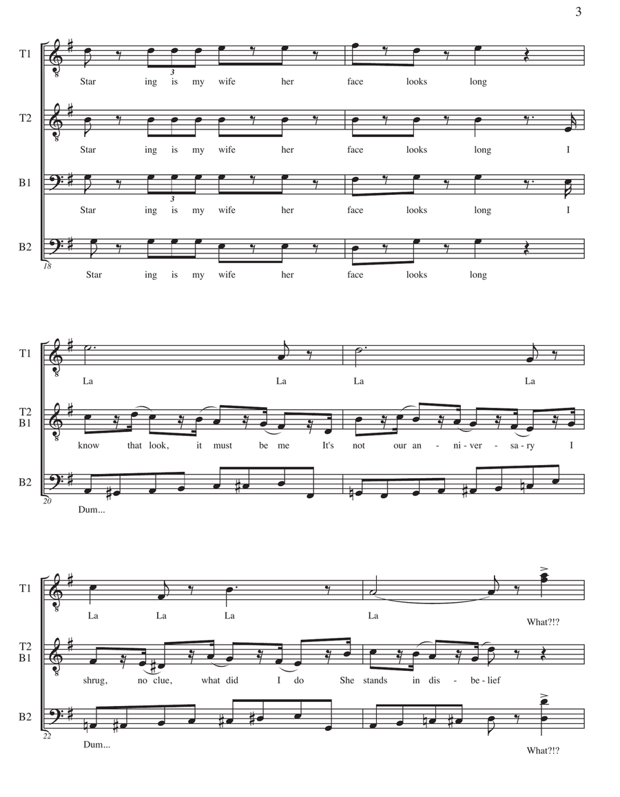 Nutcracker (as performed by Straight No Chaser) - TTBB TTBB scores gallery preview page 4