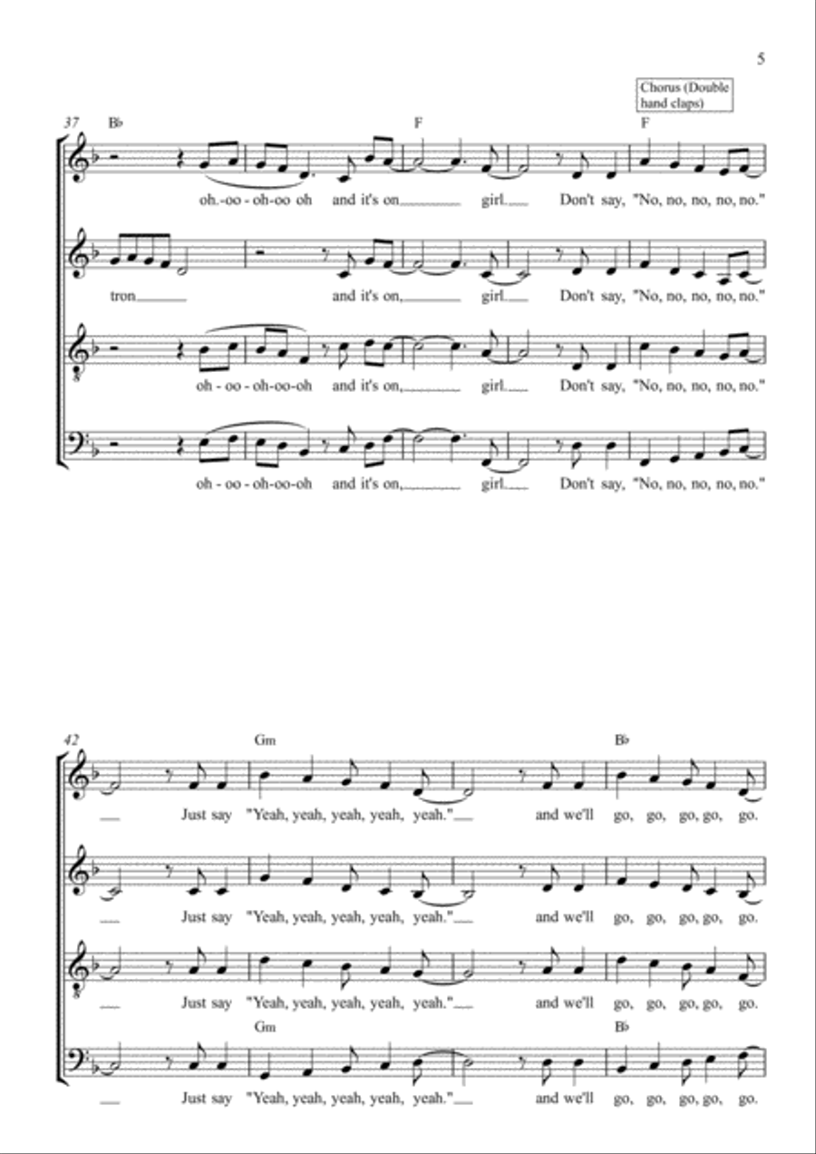 Marry You 4-Part scores gallery preview page 5