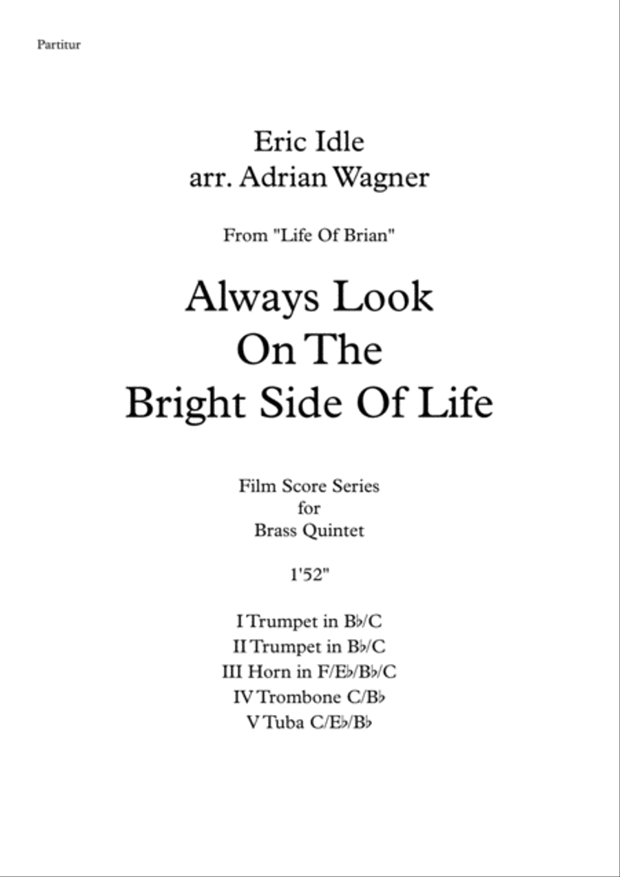 Always Look On The Bright Side Of Life Brass Quintet scores gallery preview page 2