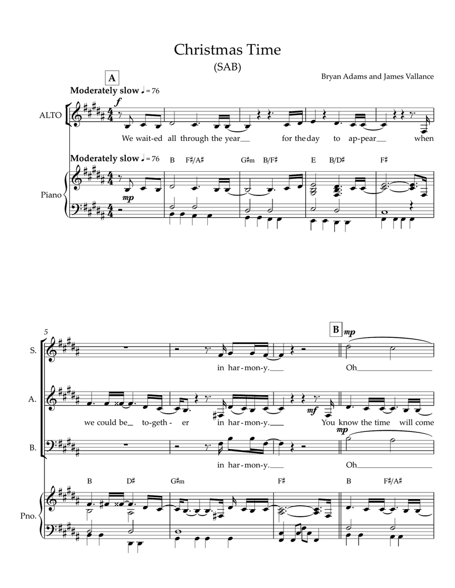 Christmas Time 3-Part scores gallery preview page 1